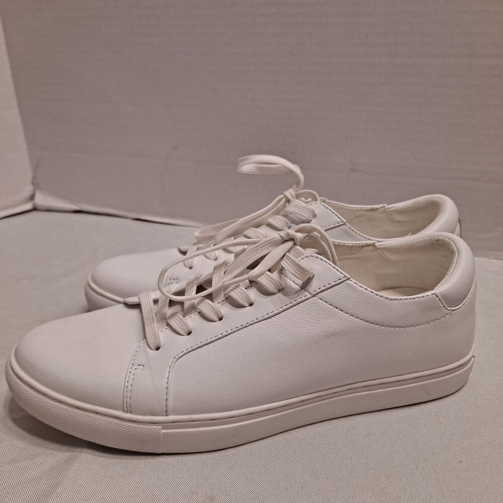 Kenneth Cole New York Women's Kam Lace up Sneakers Size 11 Leather White